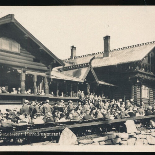 AK aus Oslo vom Frognersaeterens Hovedrestaurant Norwegen (928)