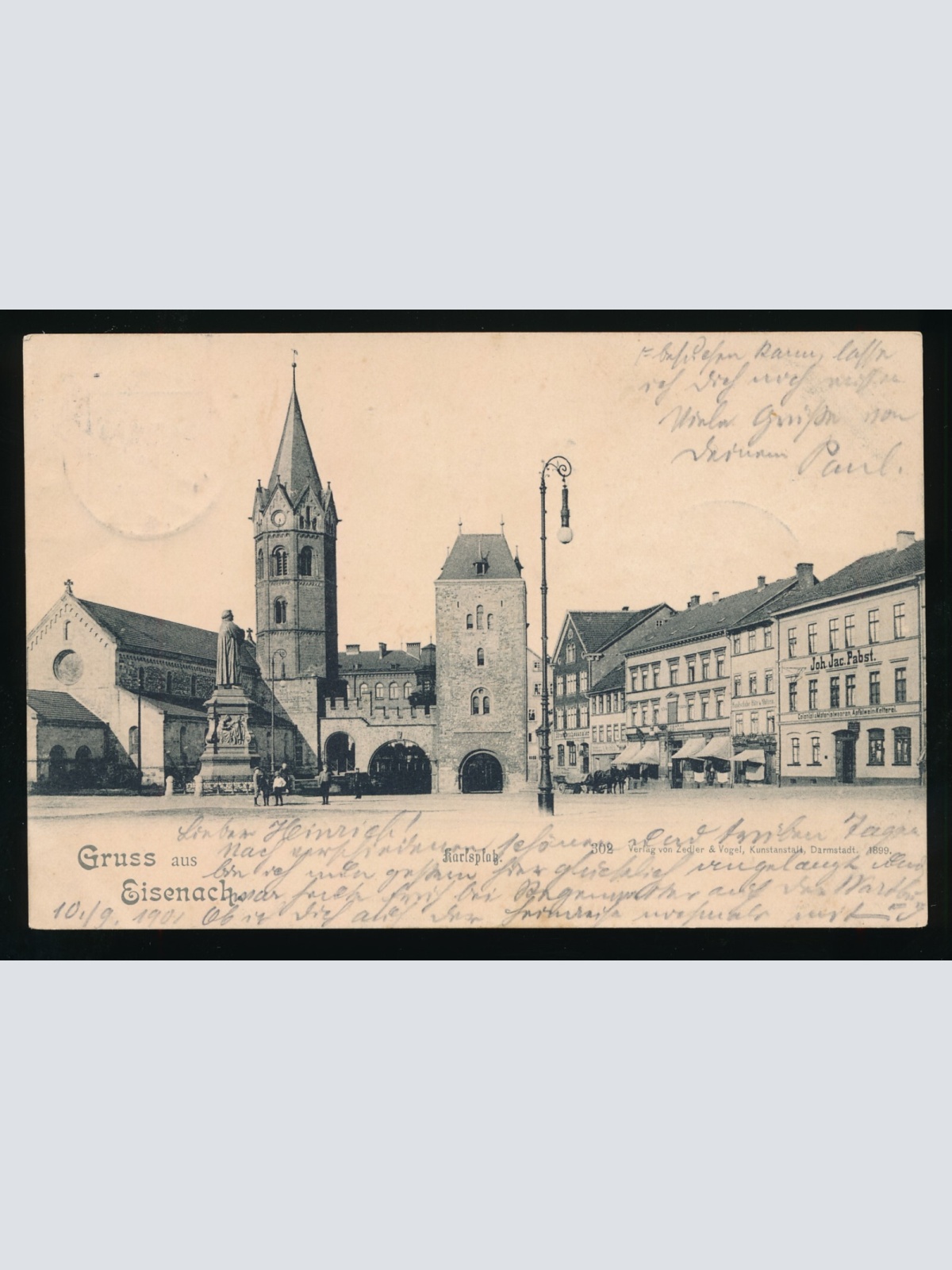 AK gruss aus Eisenach Thüringen Deutschland (479)