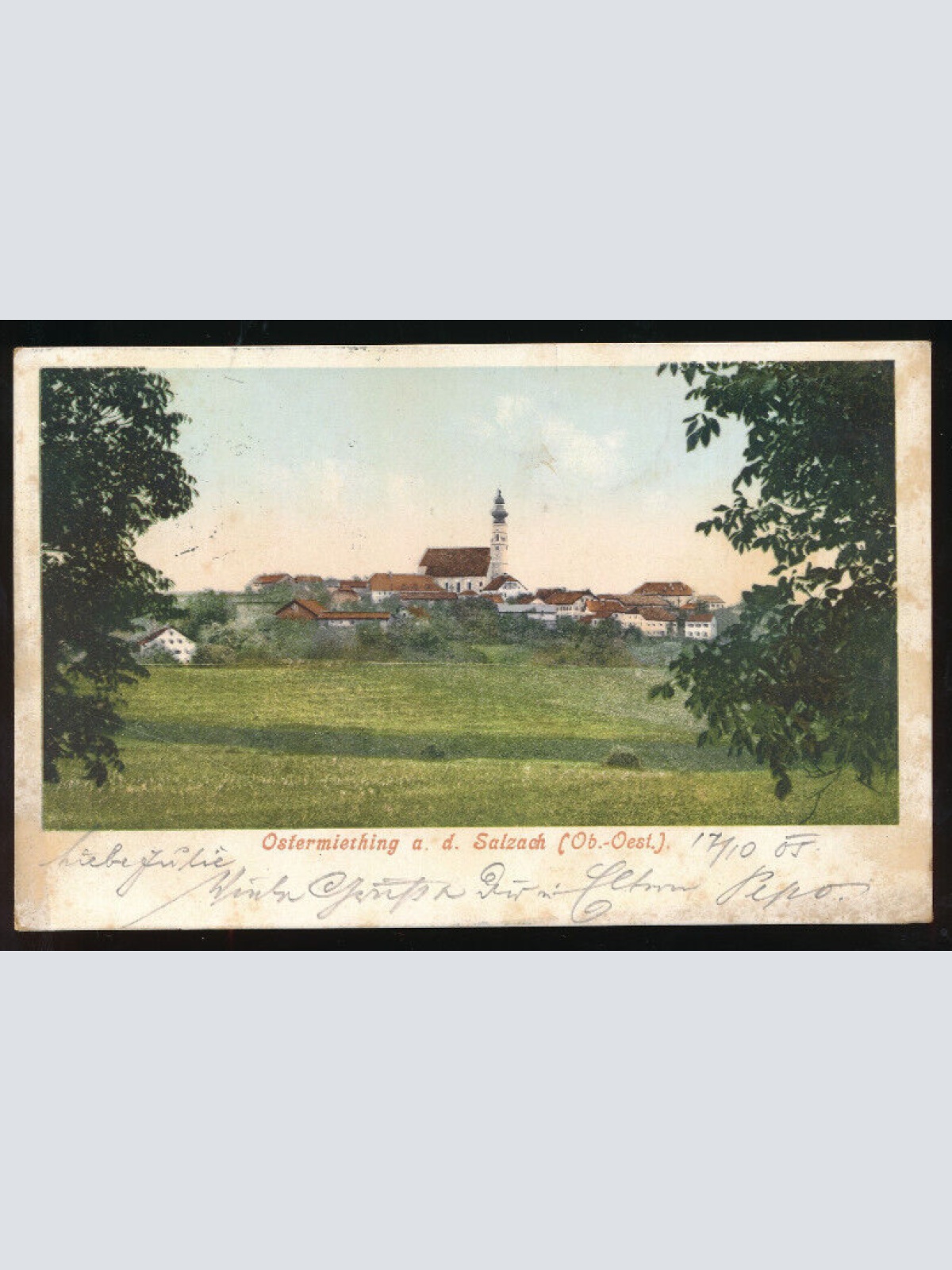 AK aus Ostermiething sn der Salzach Oberösterreich (861)