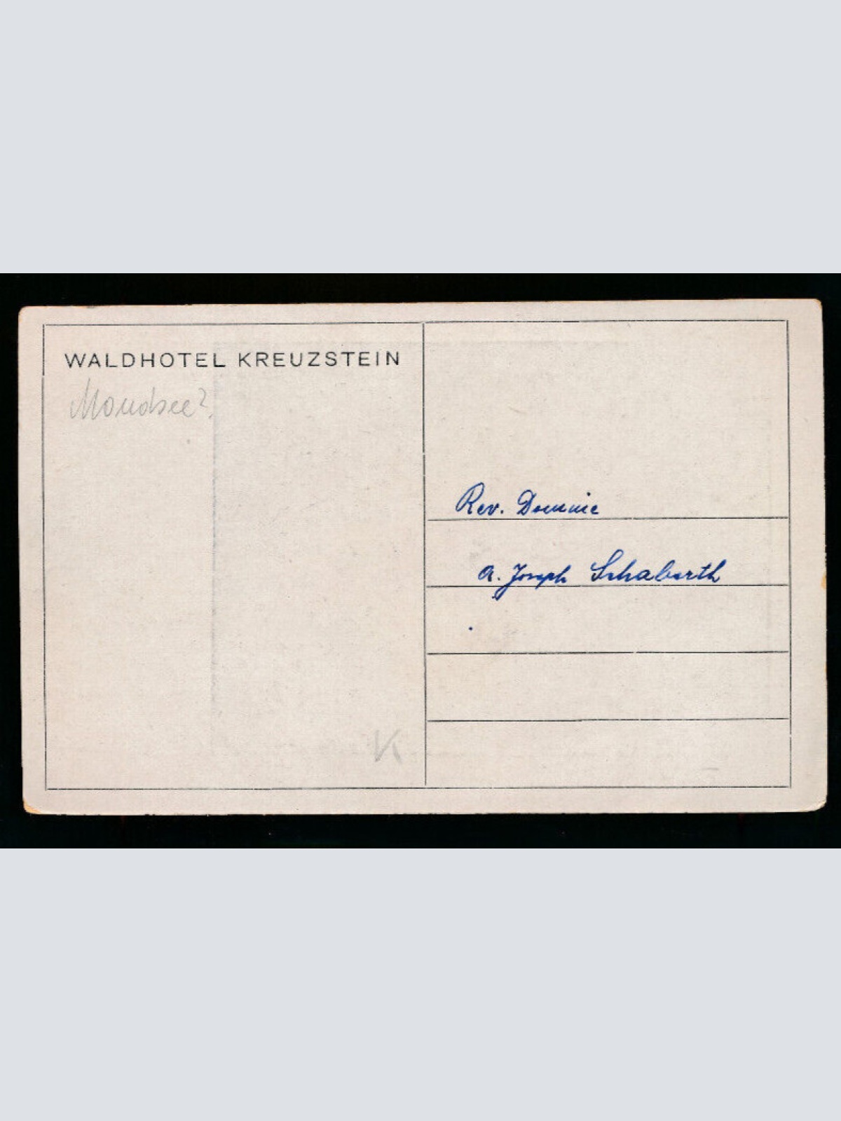 AK aus Mondsee Waldhotel Kreuzstein Oberösterreich (493)