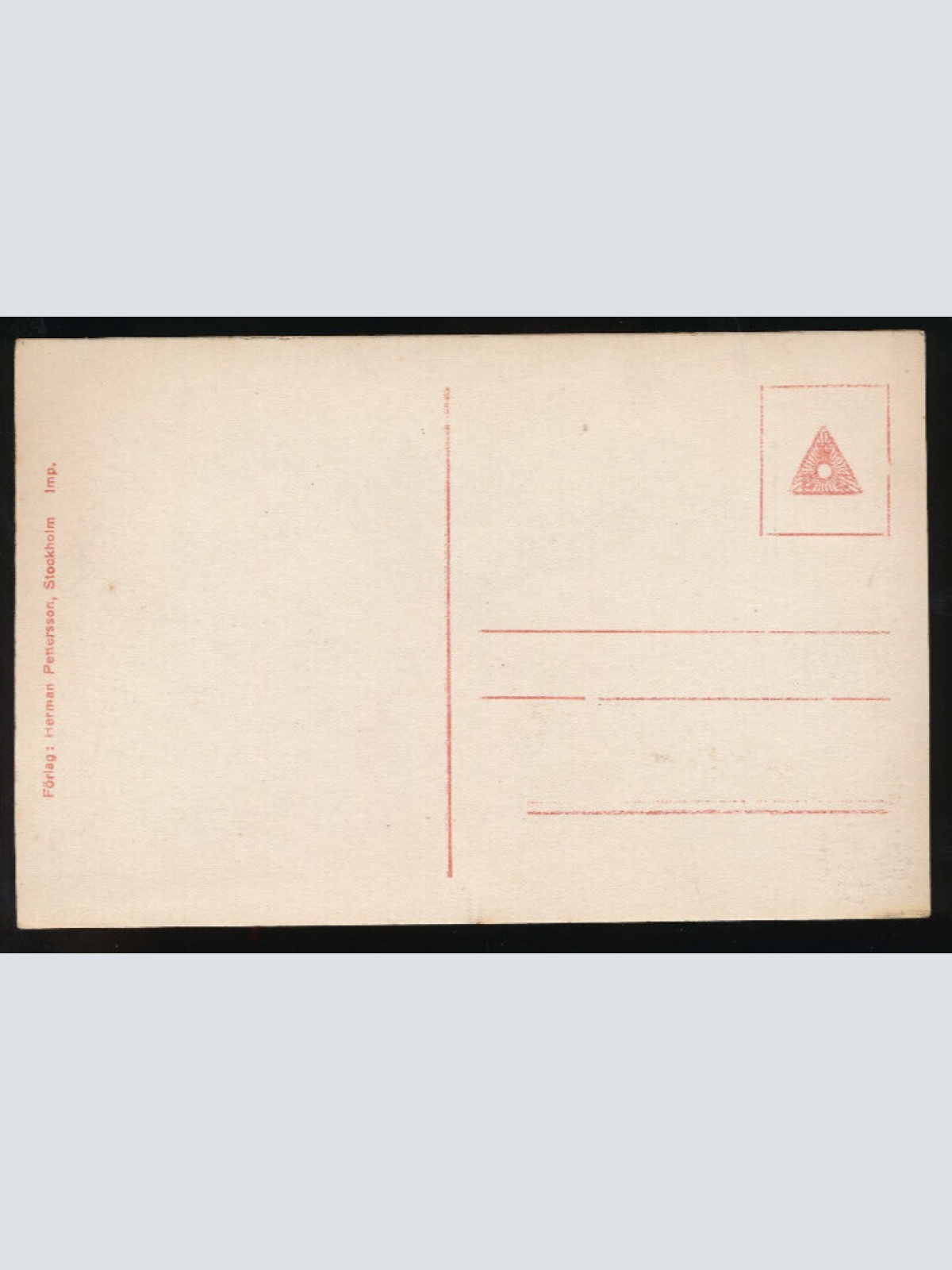 AK aus Stockholm Nybroplan mit Strassenbahn und Postbote Schweden (920)