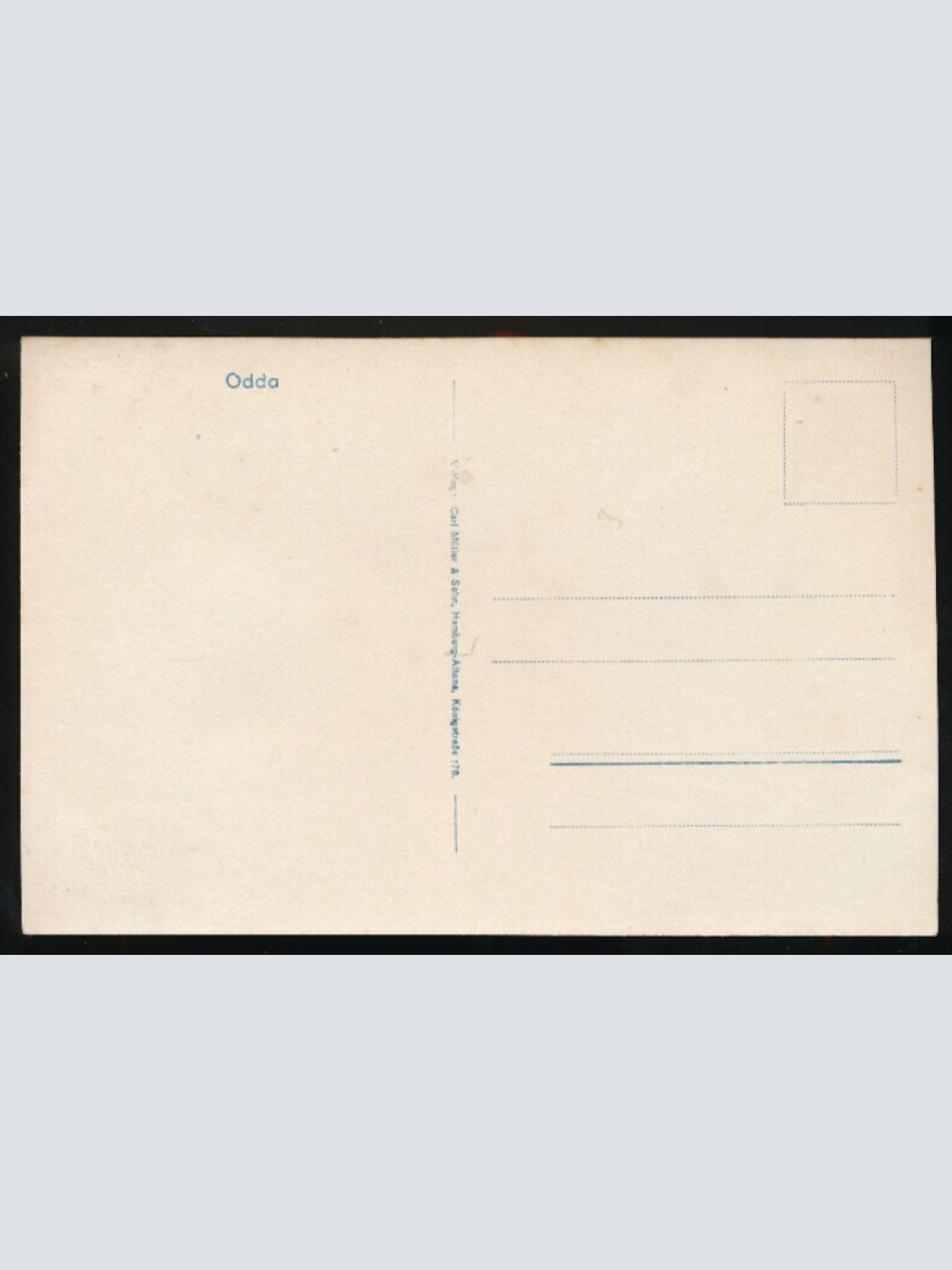 AK aus Odda mit Dampfer Norwegen (931)