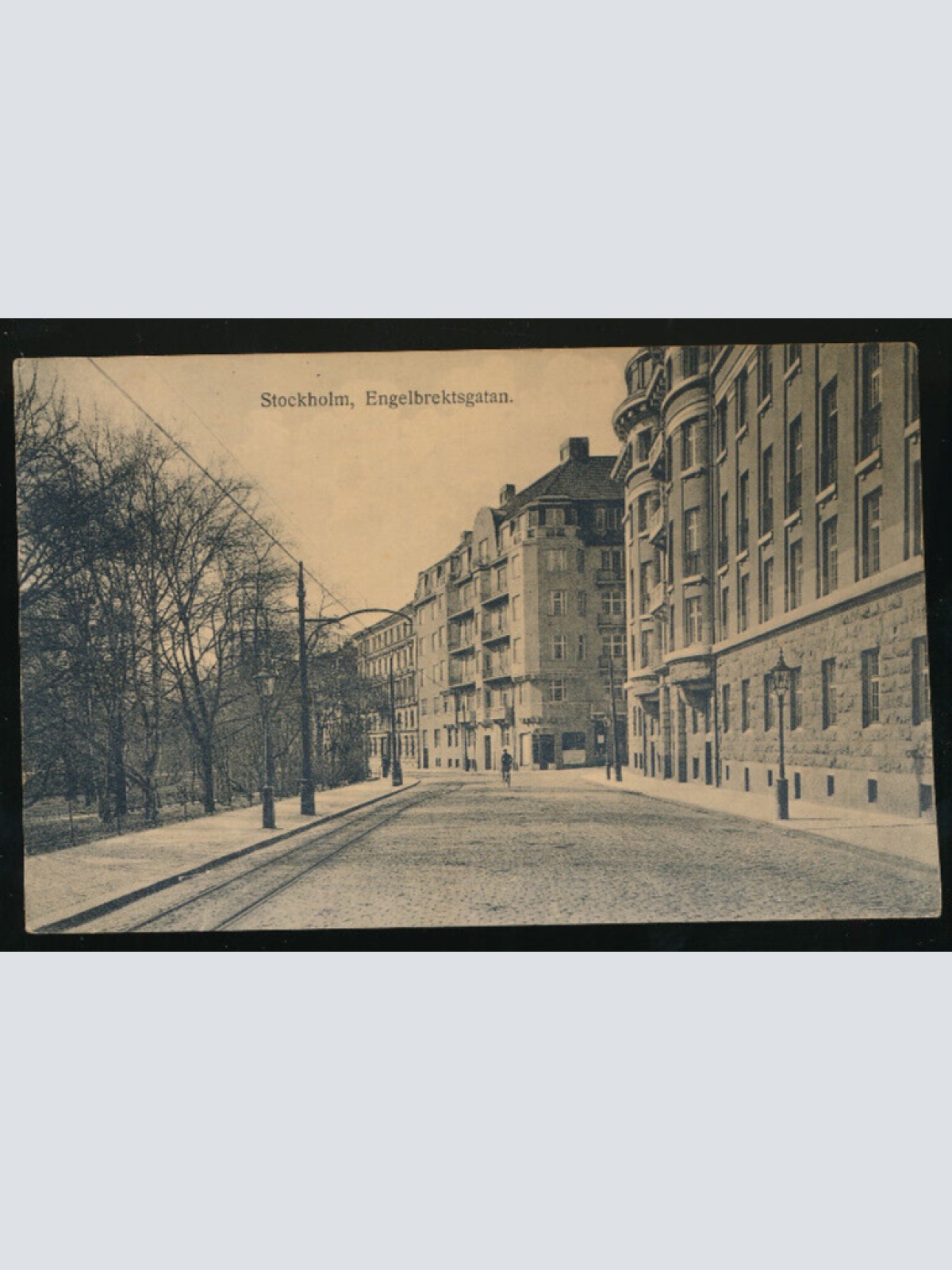 AK aus Stockholm Engelbrektsgatan Straßenansicht Schweden (921)