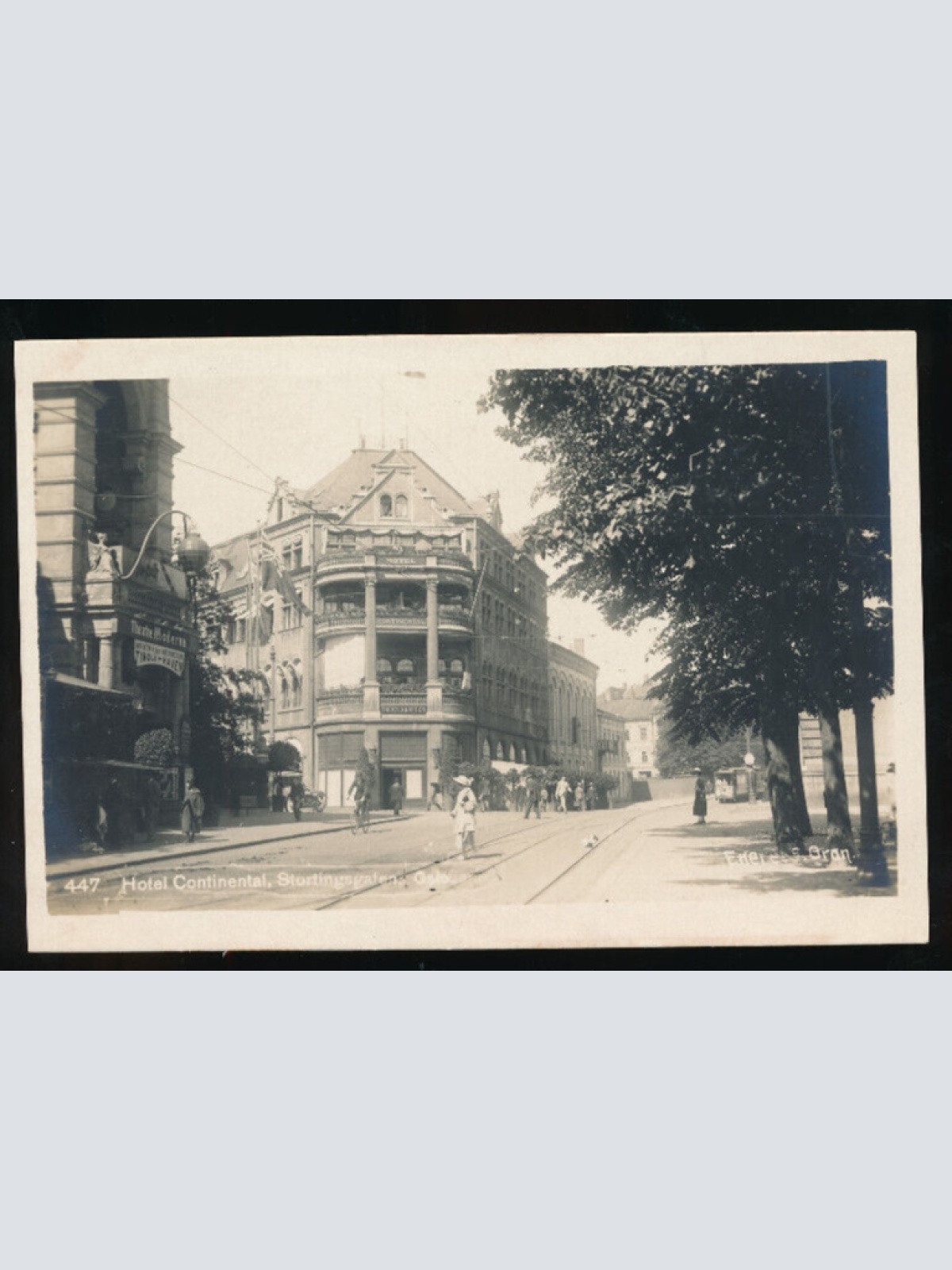 AK aus Oslo Hotel Continental Stortingsgaten Norwegen (924)