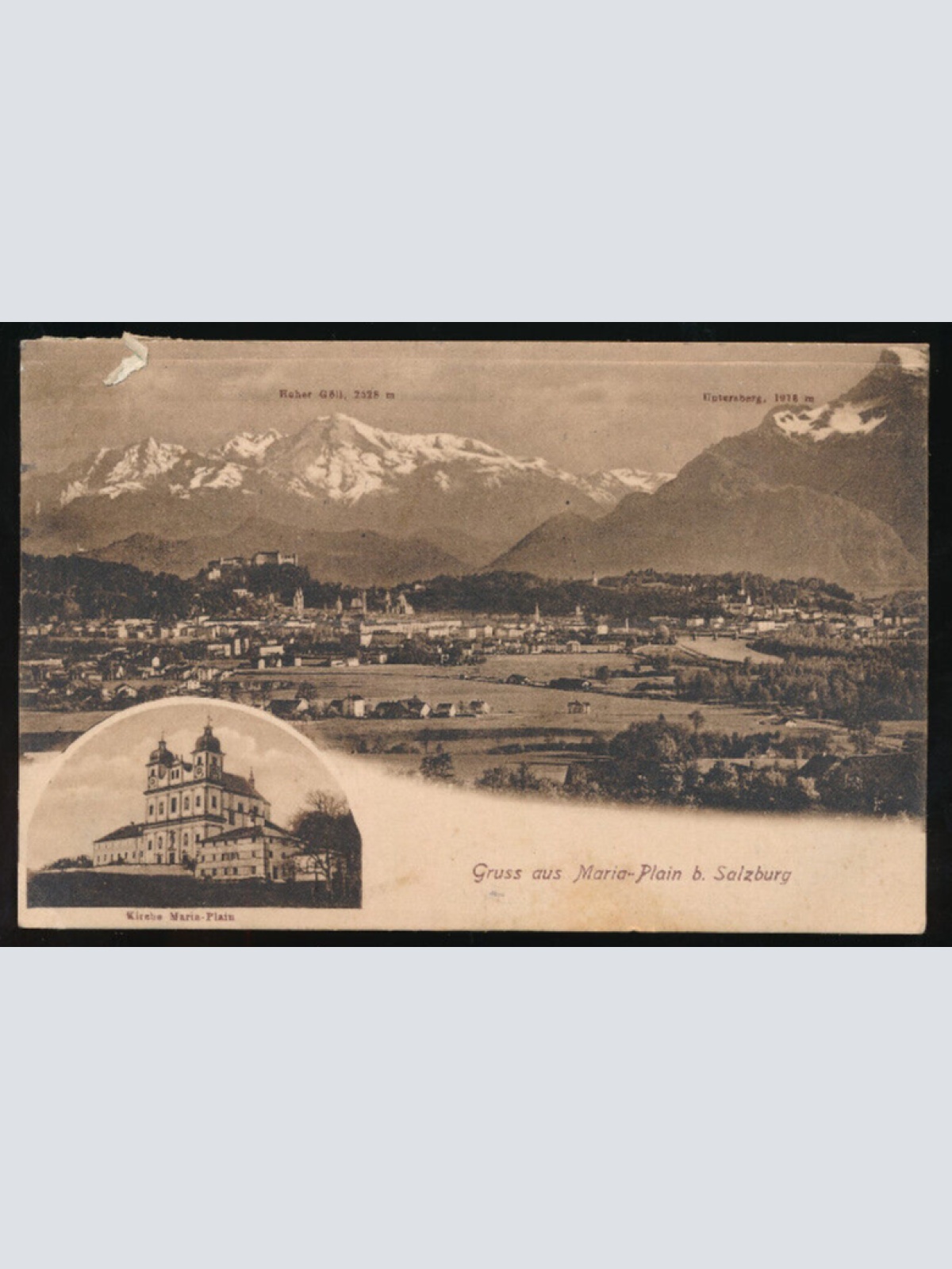 AK aus Maria Plain bei Salzburg mit Maria Plain Kirche (942)