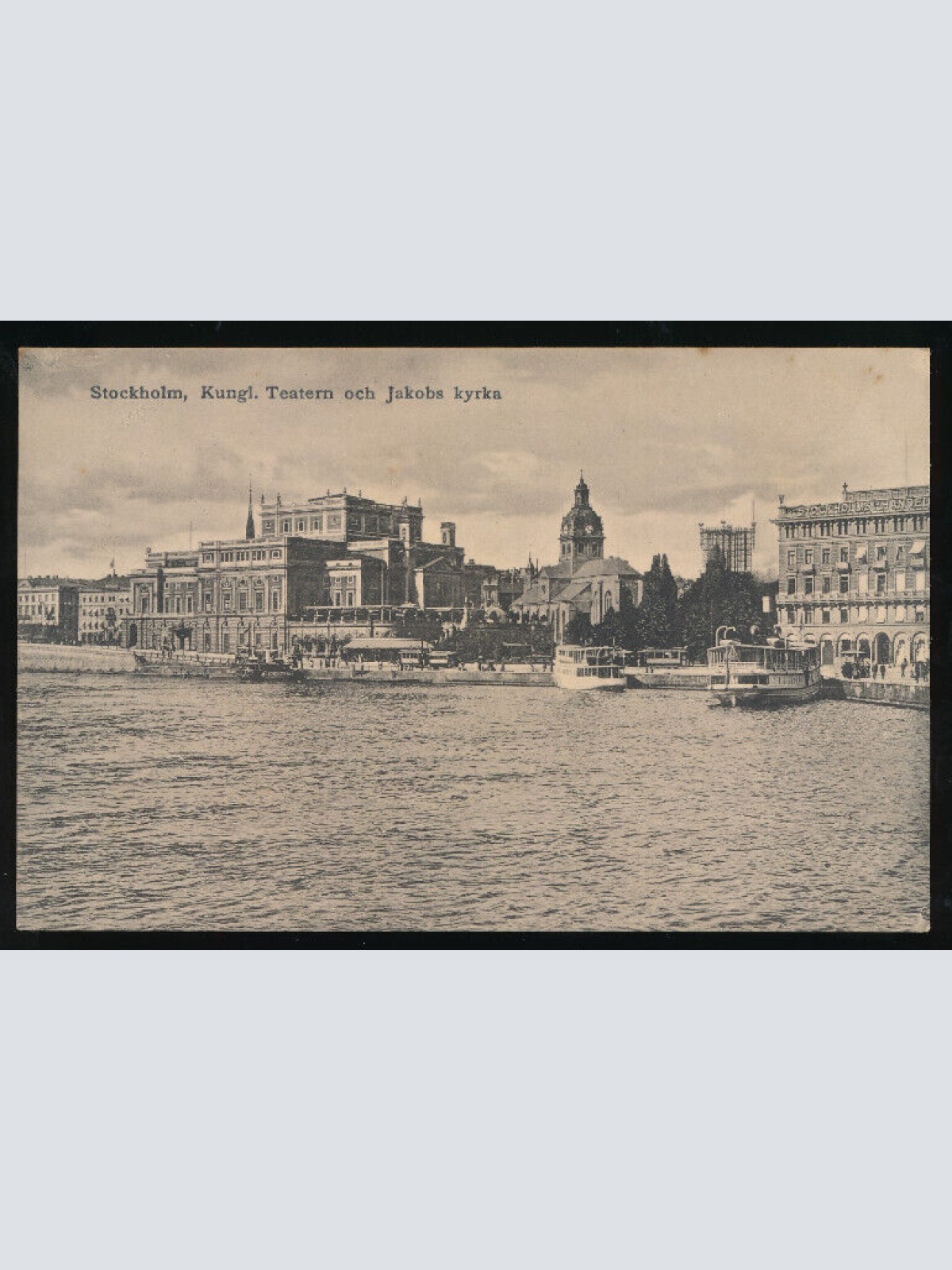 AK aus Stockholm Kungl. Teatern och Jakobs kyrka Schweden (918)