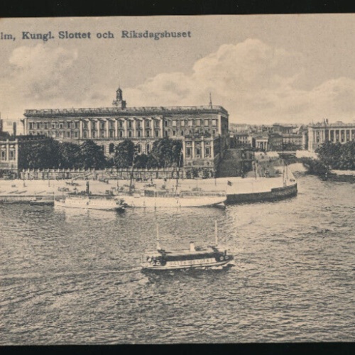 AK aus Stockholm Kungl. Slottet och Riksdagshuset Schweden (915)