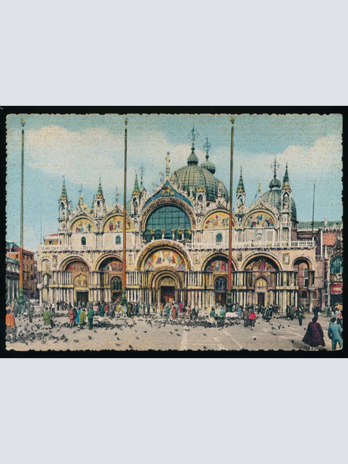 AK aus Venezia - Venedig Venetien Taubenfütterun Italien (1119)