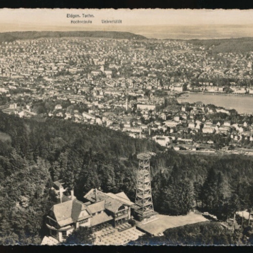 AK aus Zürich Gross Restaurant Uto Kulm Schweiz (1105)