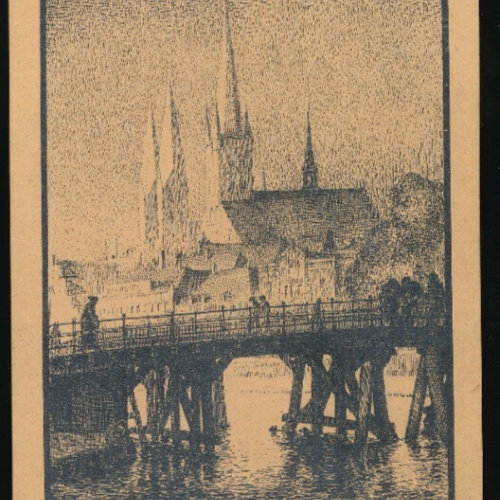 AK aus Lübeck Dankwartsbrücke Schleswig-Holstein Deutschland (1141)