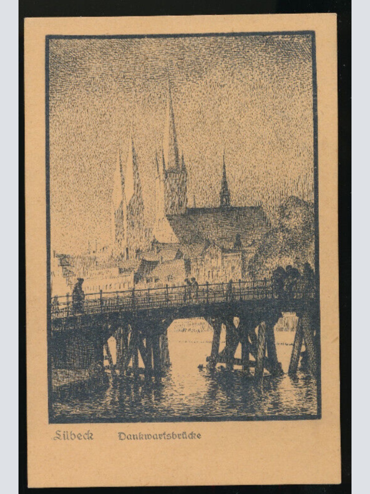 AK aus Lübeck Dankwartsbrücke Schleswig-Holstein Deutschland (1141)