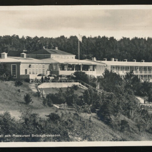 AK aus Visby Hotel och Restaurant Snäckgärdsbaden Schweden (1138)