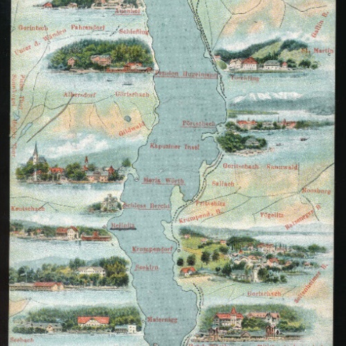 AK vom Wörthersee mit Verschiedenen Orten Kärnten (1049)