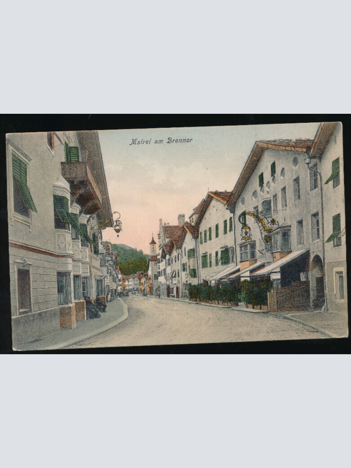 AK aus Matrei am Brenner Straßenansicht Tirol (1036)