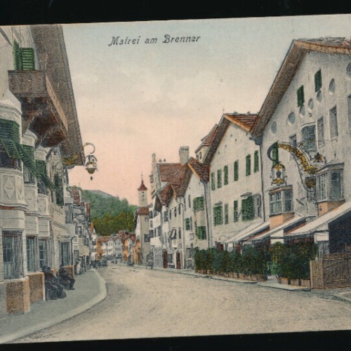 AK aus Matrei am Brenner Straßenansicht Tirol (1036)