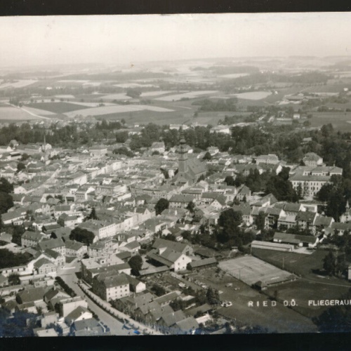 AK aus Ried Fliegeraufnahme Oberösterreich (1020)