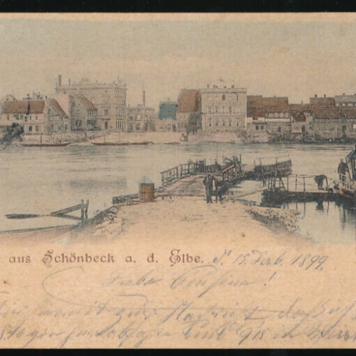 AK gruss aus Schönbeck an der Elbe Schleswig-Hohlstein (1009)