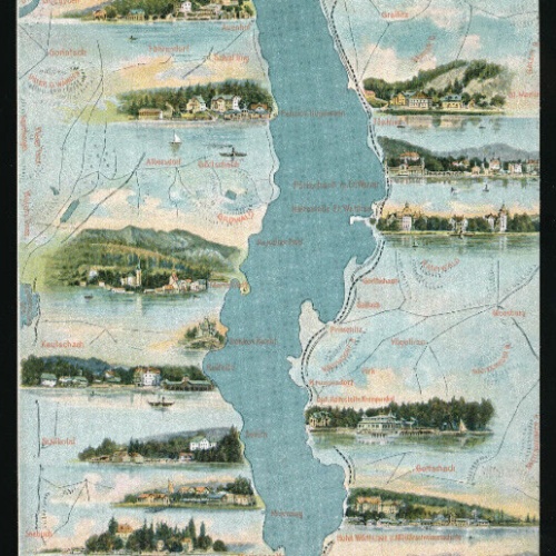 AK vom Wörthersee mit Verschiedenen Orten Kärnten (1048)