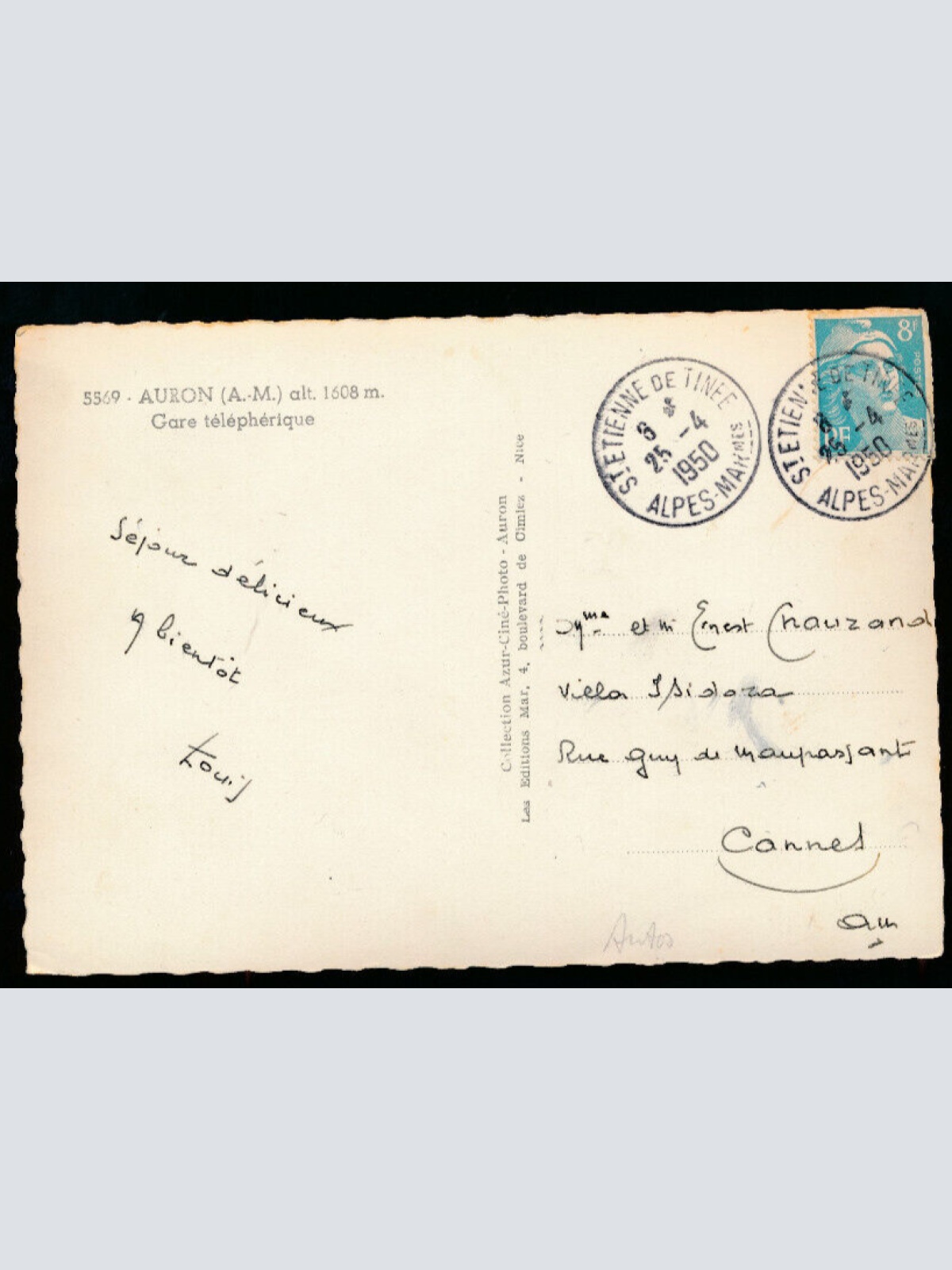 AK aus Auron mit Oldtimer Alte Autos und Busse Frankreich (1059)