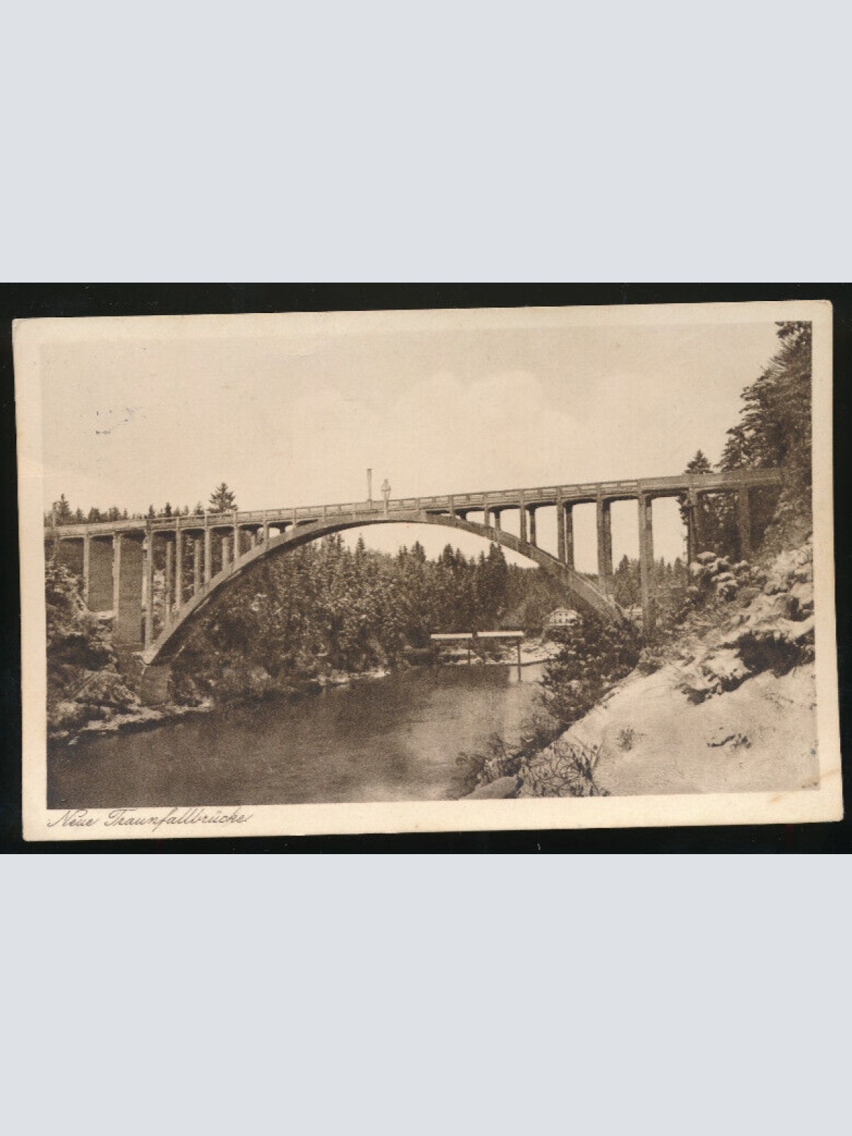 AK neu Traufallbrücke bei Gmunden Oberösterreich (803)