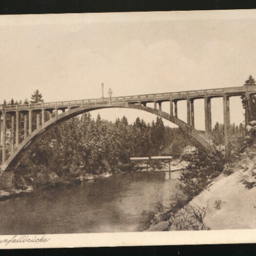 AK neu Traufallbrücke bei Gmunden Oberösterreich (803)