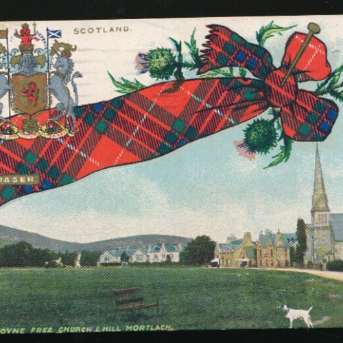 AK aus Scotland - Schottland the green Aboyne free Church Hill Mortlach (839)