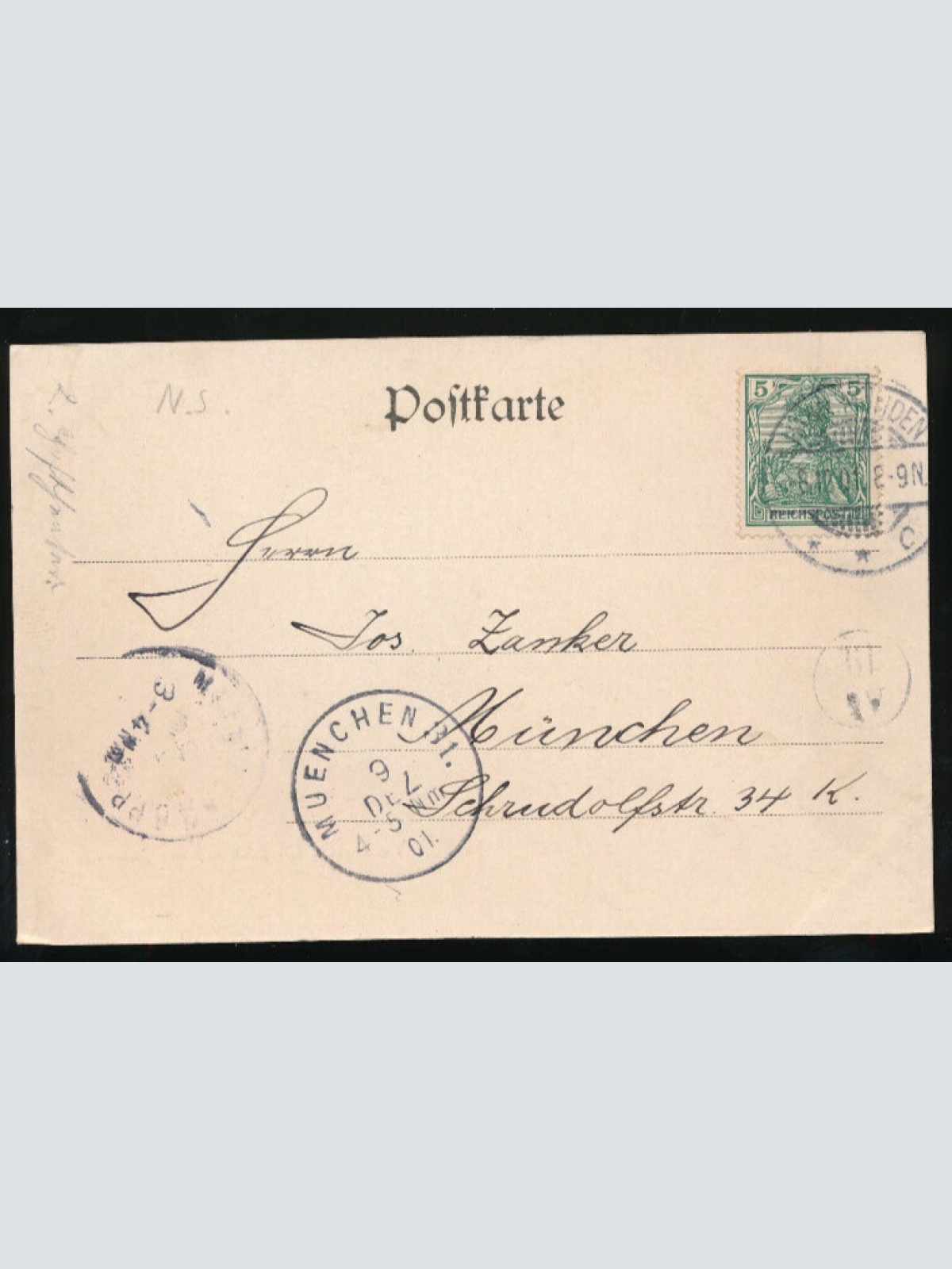 AK aus Münden Werrabrücke mit Blick auf den Andree Niedersachsen (832)