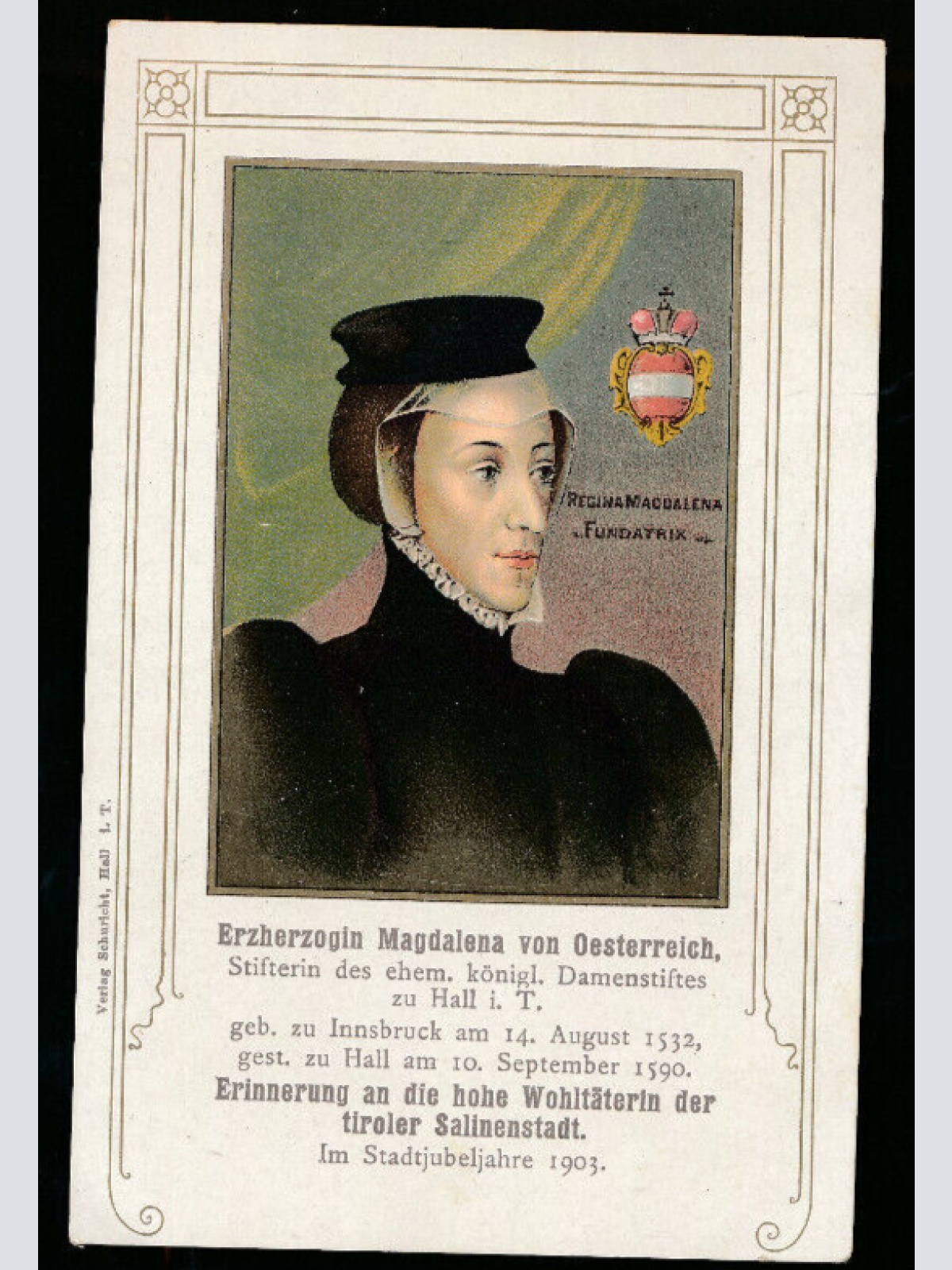 AK von der Erzherzogin Magdalena von Österreich  (1469)