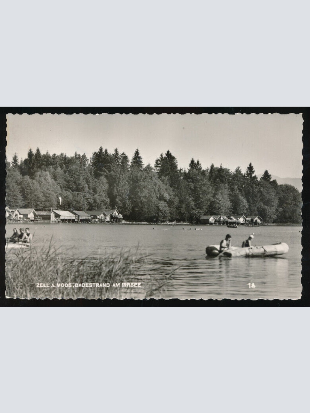 AK aus Zell a. Moos Badestrand am Irrsee Oberösterreich (1449)
