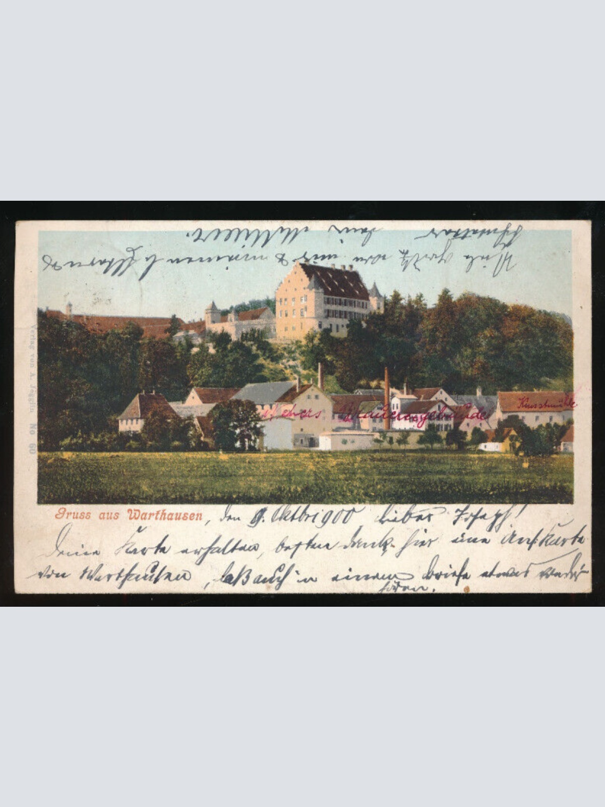 AK gruss aus Warthausen Baden-Württemberg (836)