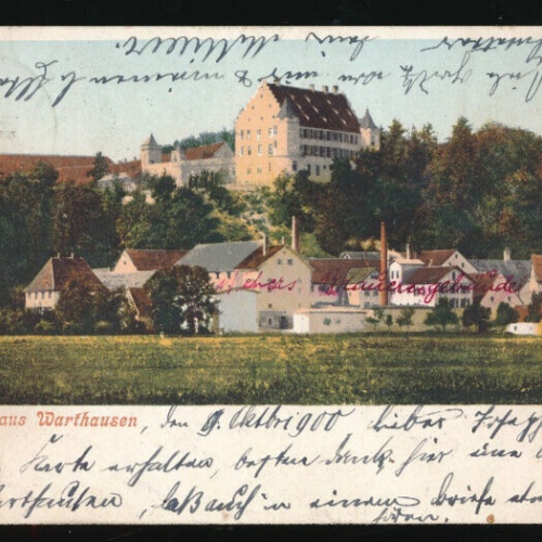 AK gruss aus Warthausen Baden-Württemberg (836)