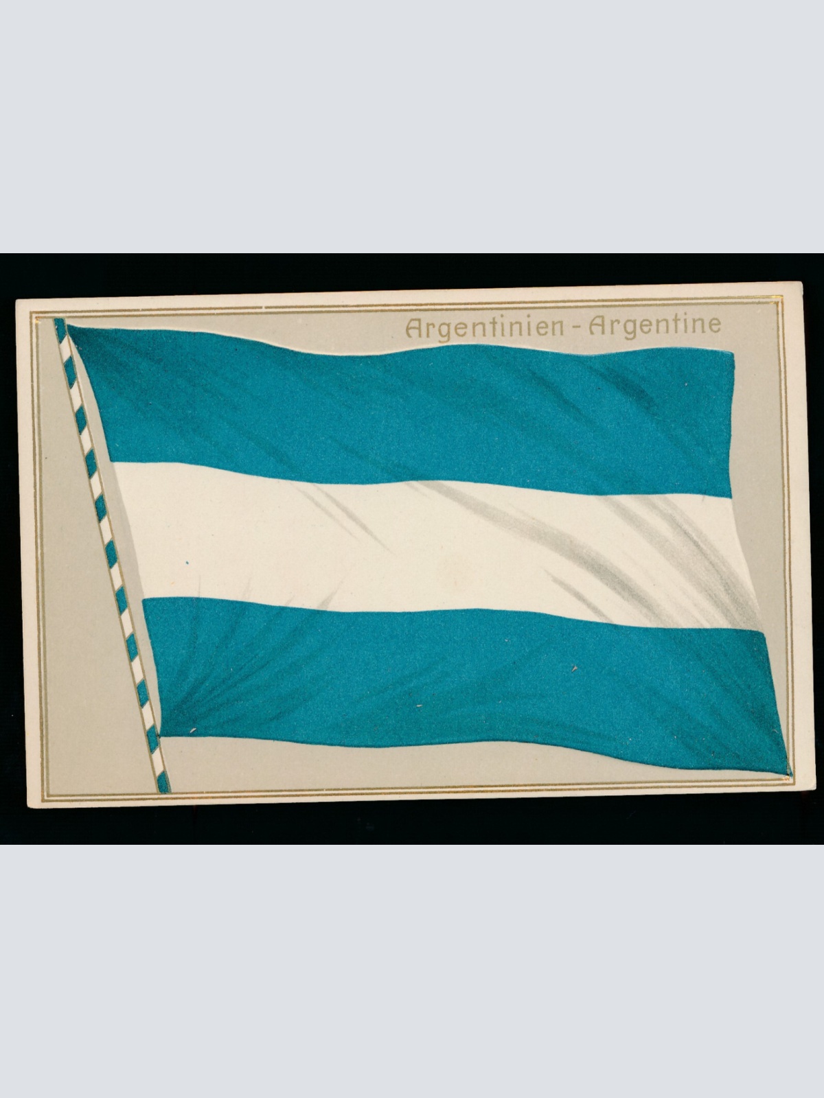 Präge-Karte Flaggen - Flaggs, Argentinien - Argentine (353)