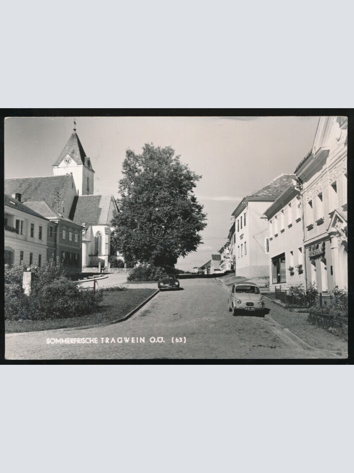 AK aus Tragwein mit Oldtimer Alte Autos Oberösterreich (1503)