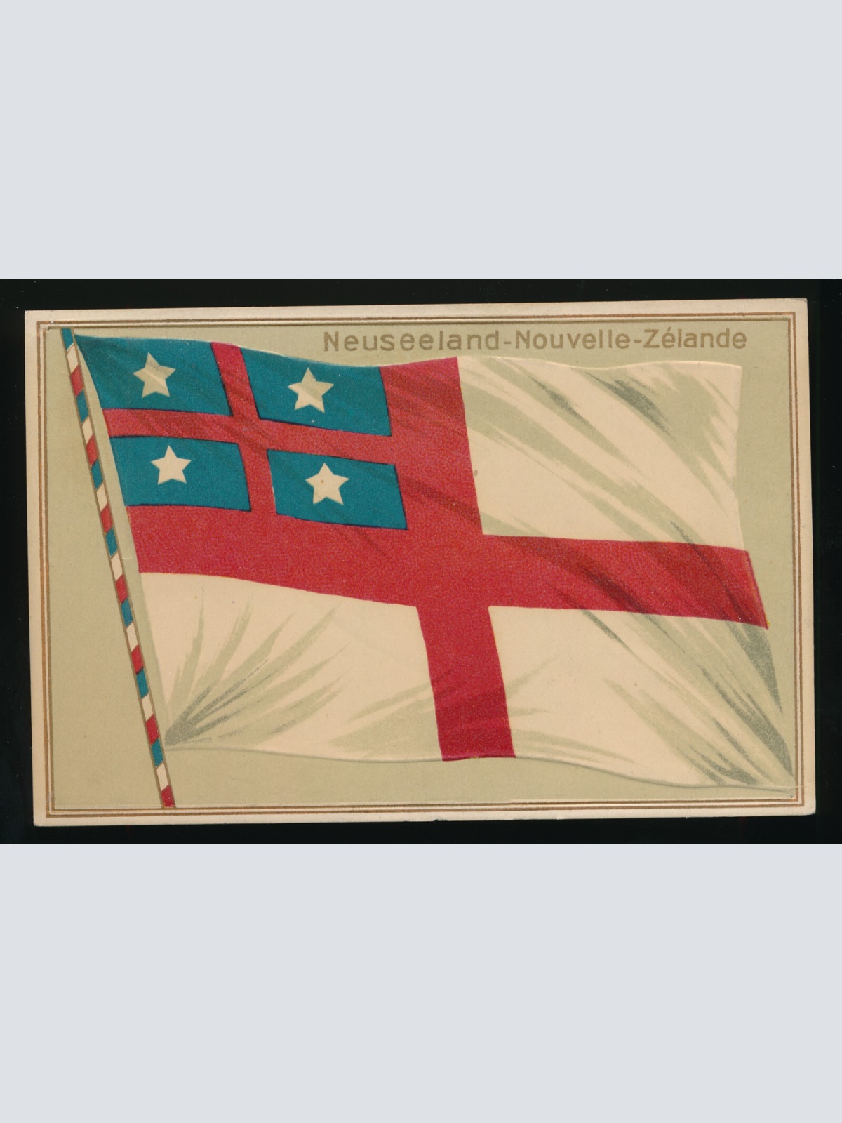 Präge-Karte Flaggen - Flaggs, Neuseeland - Nouvelle - Zélande (338)