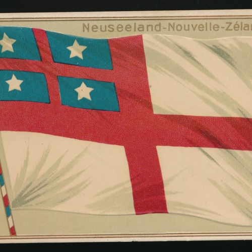 Präge-Karte Flaggen - Flaggs, Neuseeland - Nouvelle - Zélande (338)