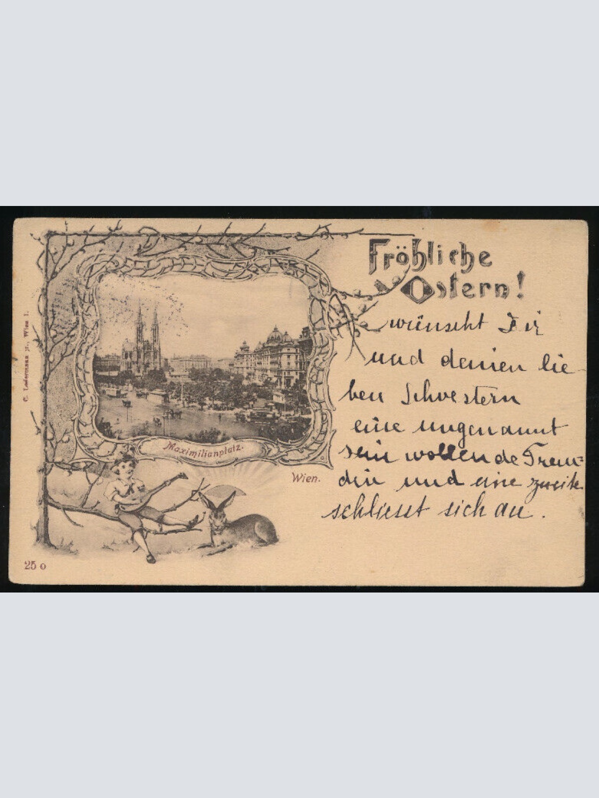 AK aus Wien Fröhliche Ostern (1493)