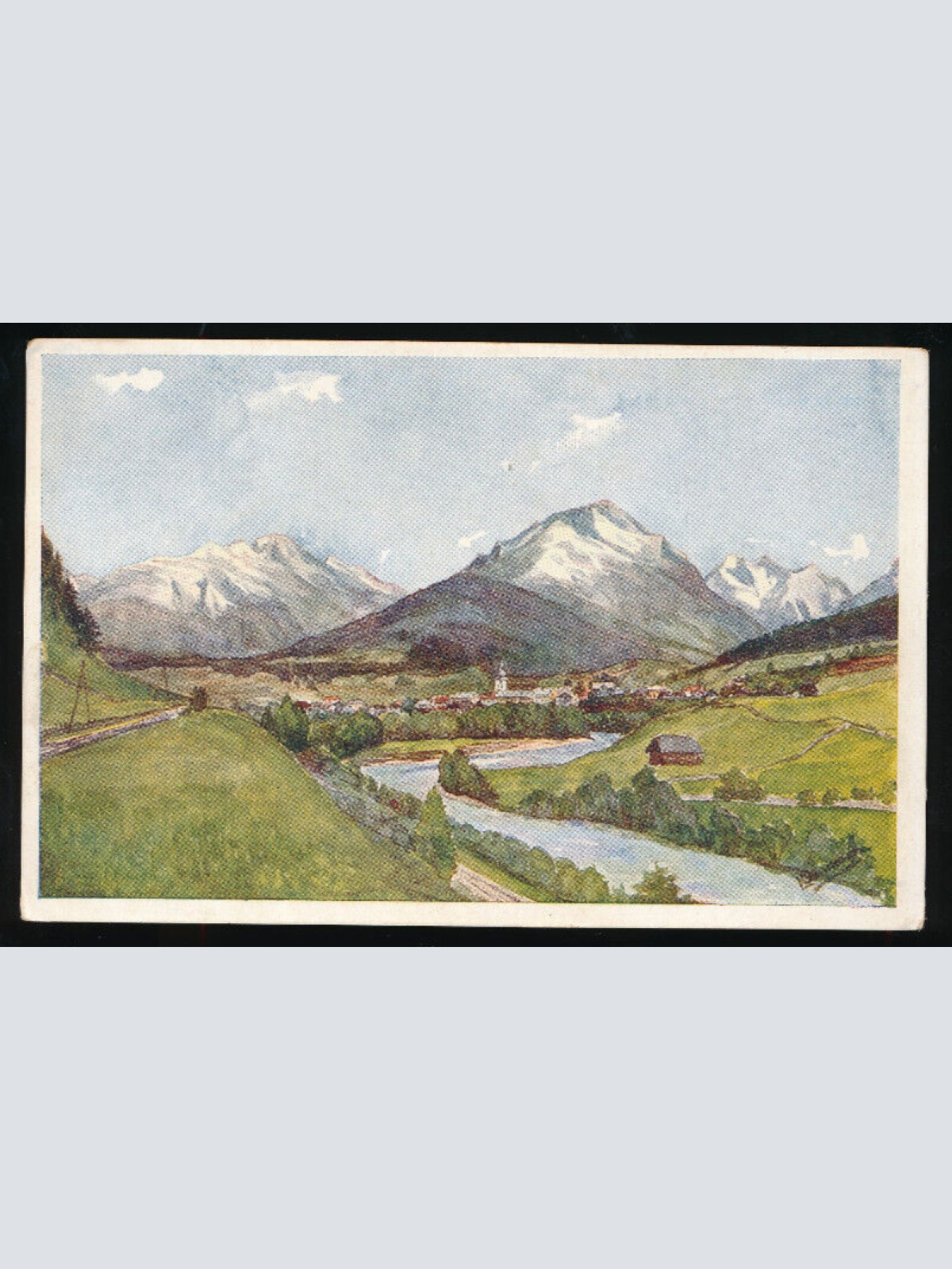 AK aus Tamsweg von Norden gegen die Kreuzhöhe Salzburg (785)