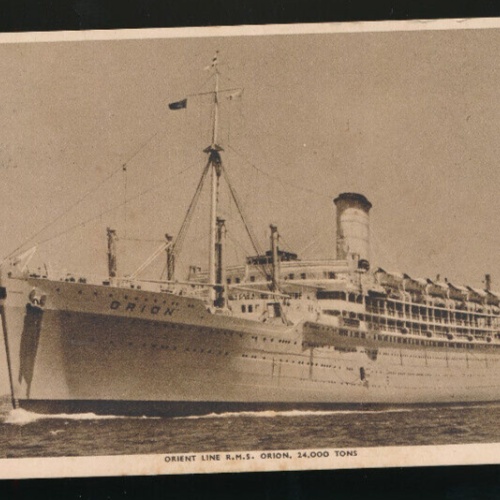 AK vom Dampfer R.M.S. Orion Orient Line (796)