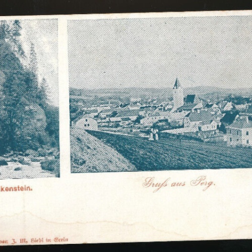 AK gruß aus Perg mit Falkenstein Oberösterreich (790)
