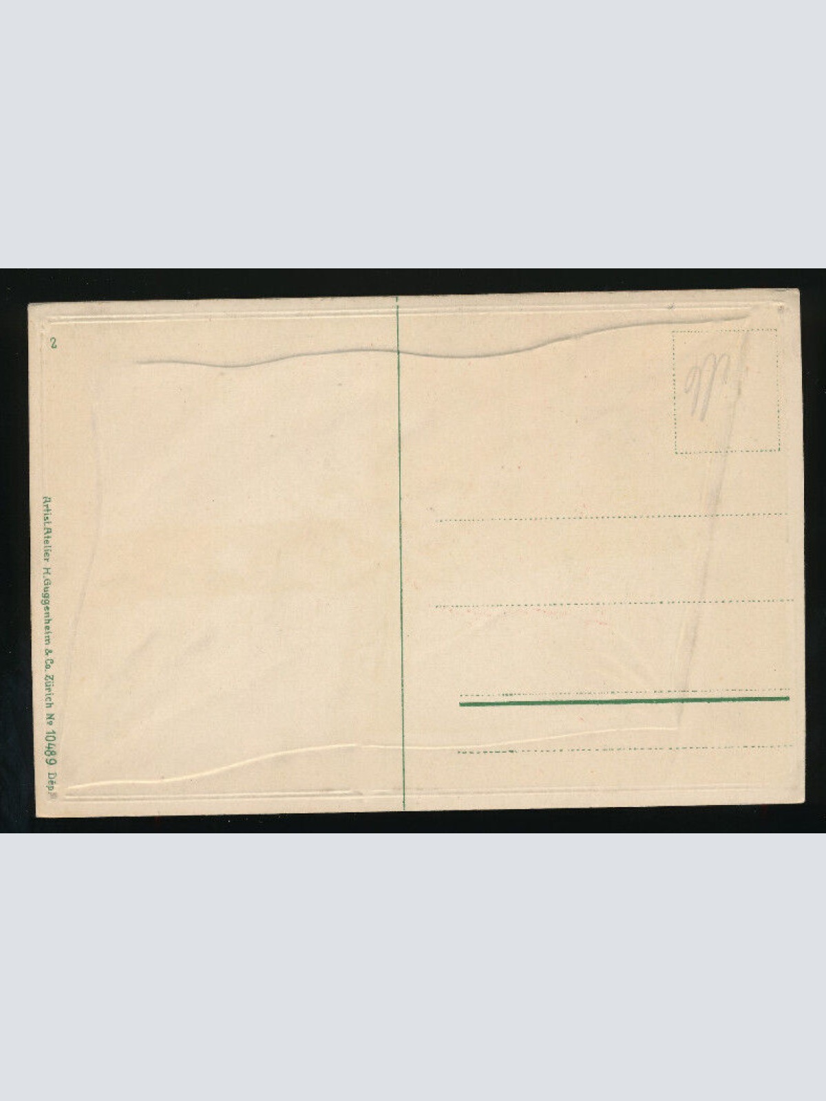 Präge-Karte Flagge - Flaggs Päpstliche Flagge - Drapeau pontifical (300)