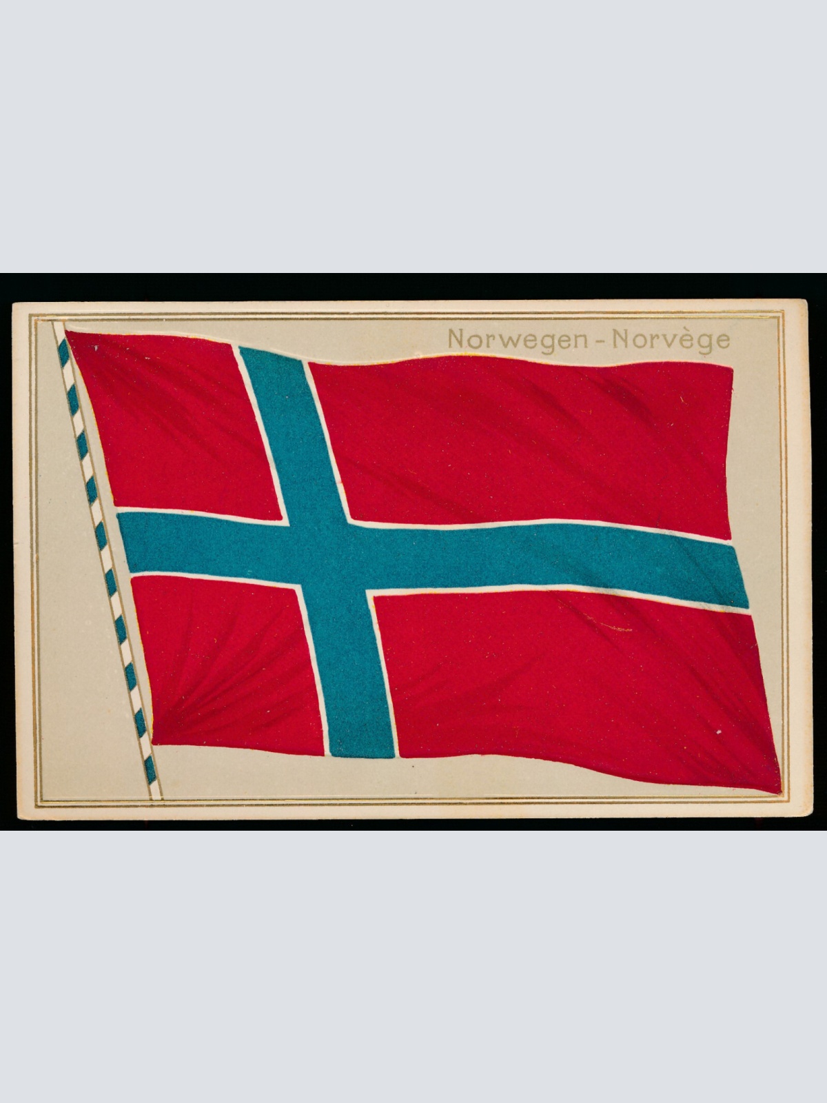 Präge-Karte Flaggen - Flaggs, Norwegen - Norvége (348)