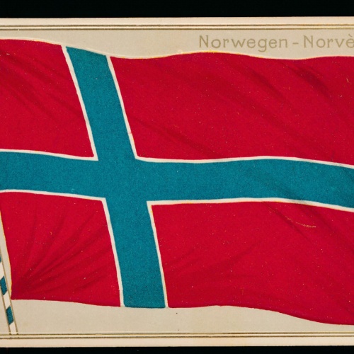 Präge-Karte Flaggen - Flaggs, Norwegen - Norvége (348)