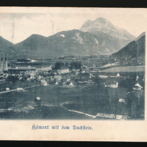 AK gruß aus Admont, Admont mit dem Buchstein Steiermark (782)