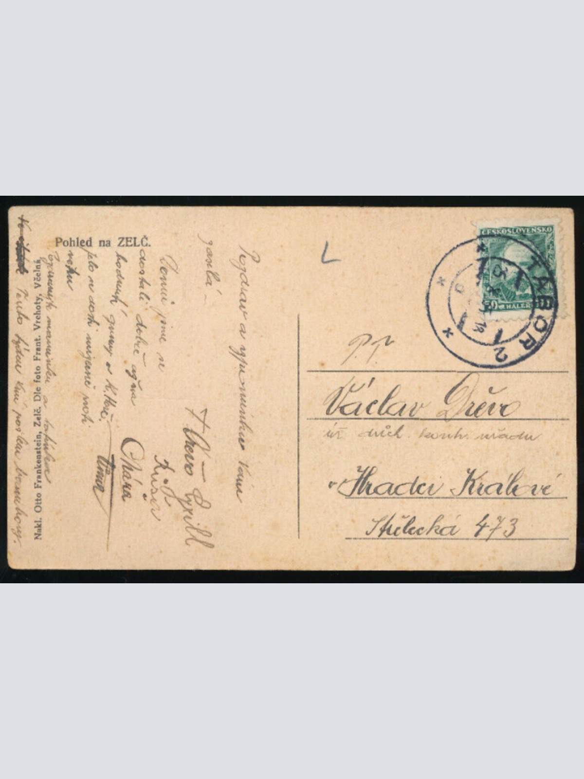 AK aus Pohled na Zelc - Telc Tschechien (1373)