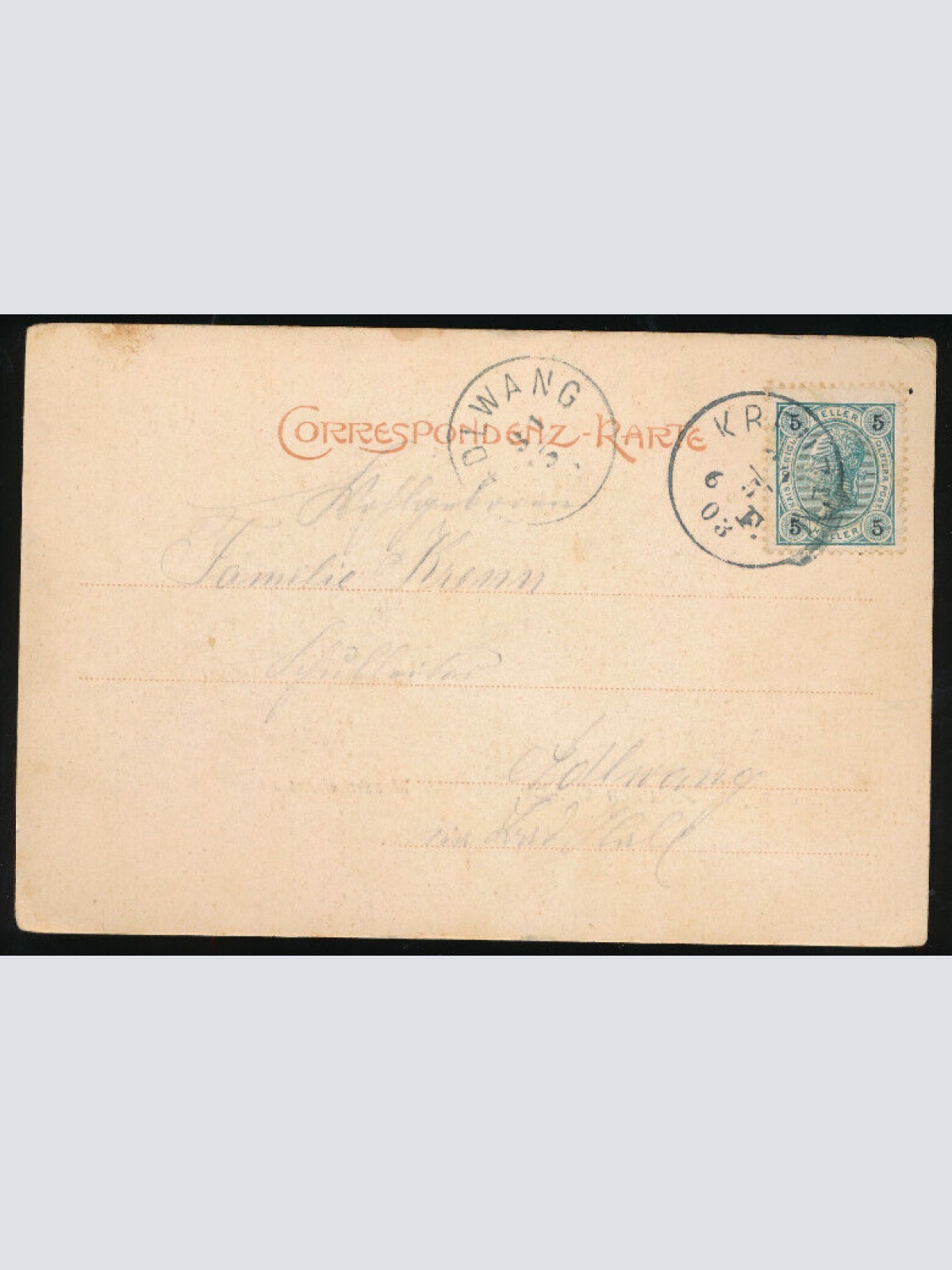 AK gruss aus Bad Kreuzen mit Wasserheilanstalt Oberösterreich (1736)