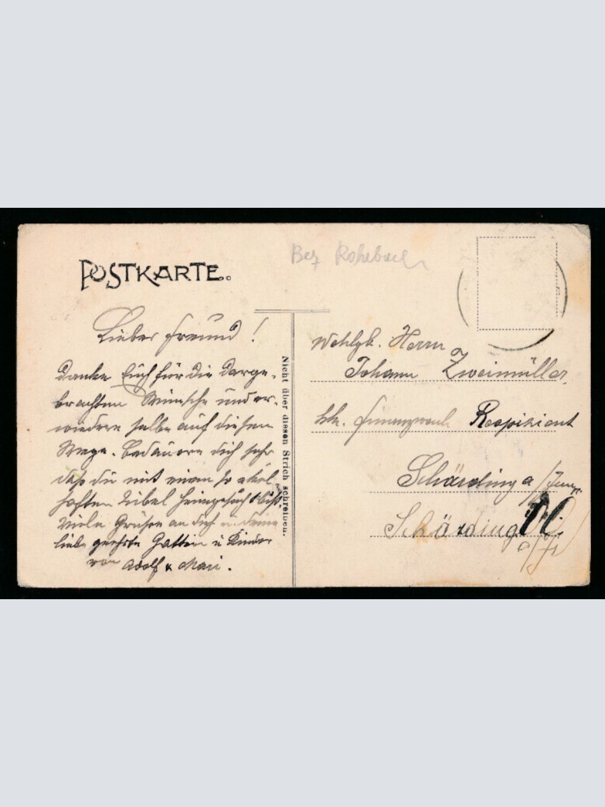 AK gruss aus Oberkappel Oberösterreich (1718)