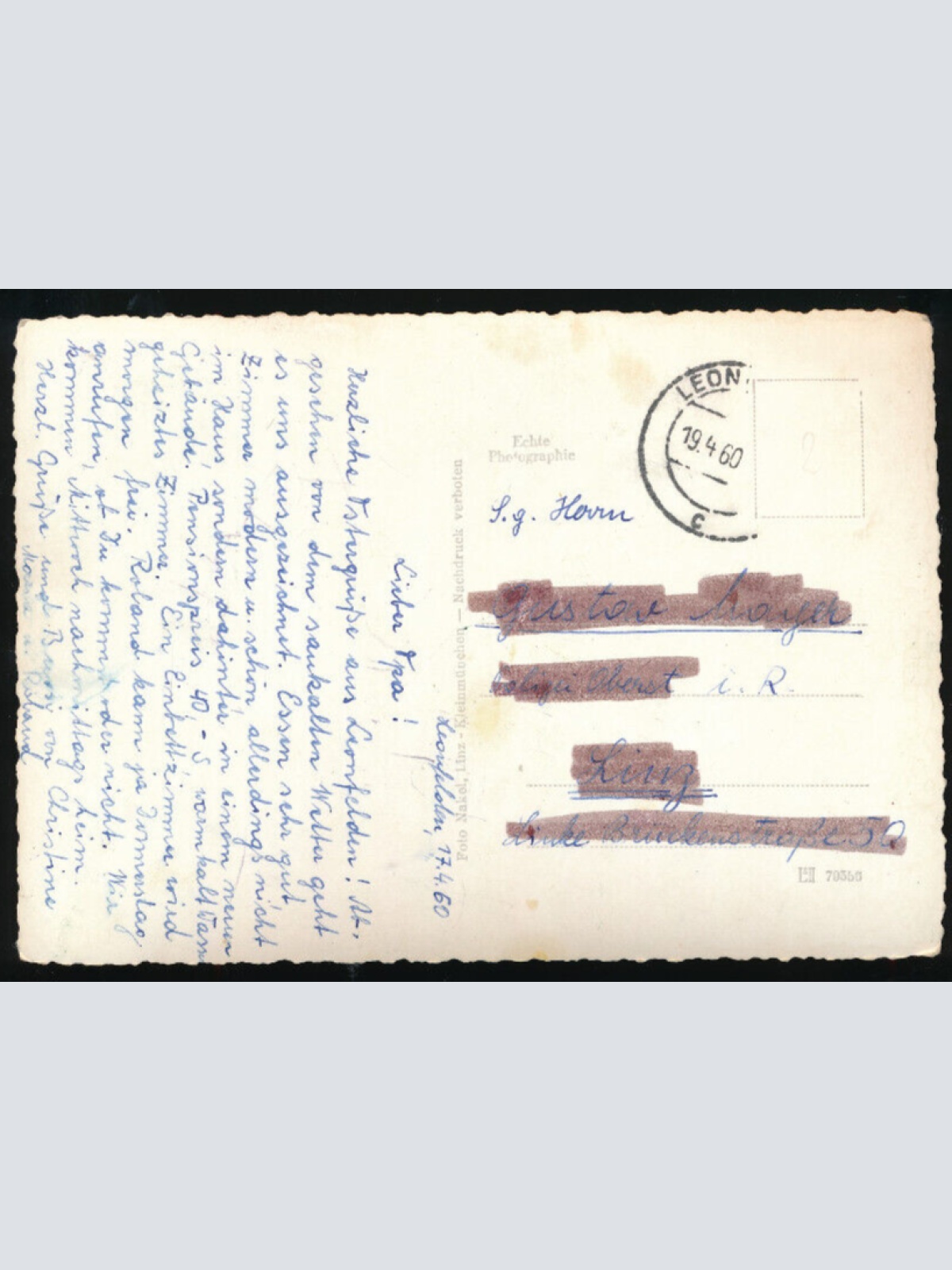 AK aus Leonfelden Fliegeraufnahme Nr.5 Oberösterreich (1700)