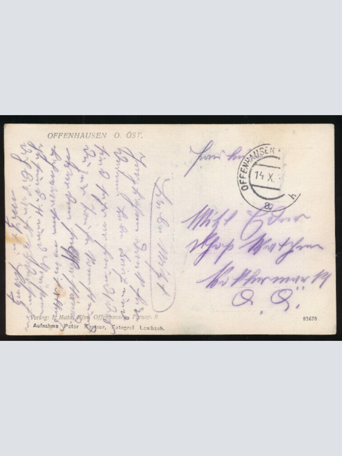 AK aus Offenhausen Oberösterreich (1590)