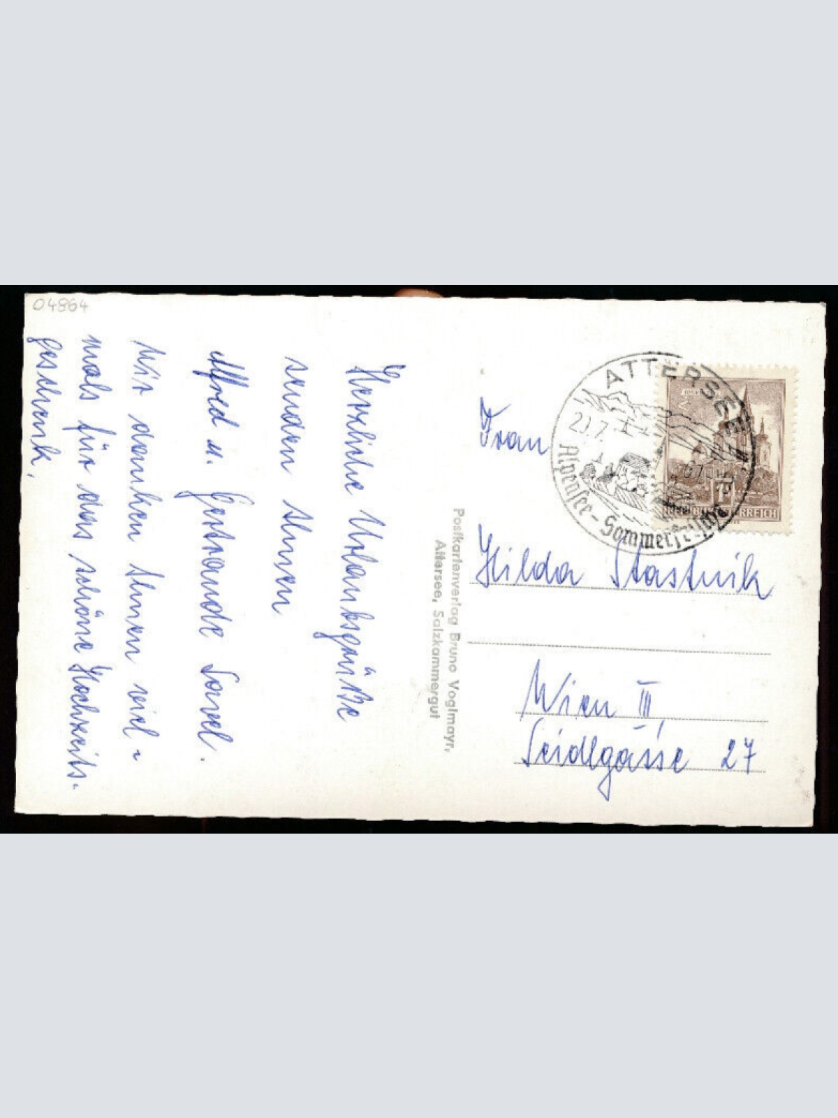 AK aus Attersee Oberösterreich (1588)