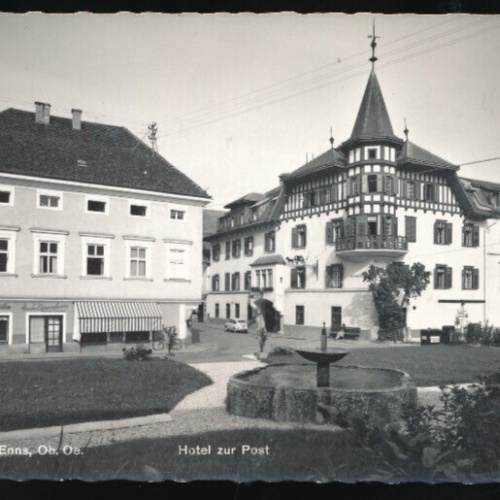 AK aus Weyer an der Enns Hotel zur Post Oberösterreich (1572)